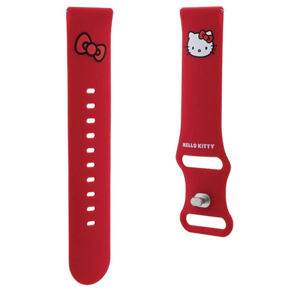 Hello Kitty Silicone Kitty Head strap universal 22mm - red_2