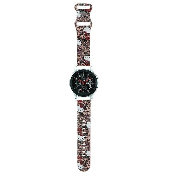 Hello Kitty Silicone Tags Graffiti strap universal 22mm - pink_0