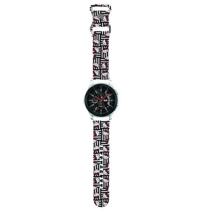 Hello Kitty Silicone Heads & Stripes universal 22mm - black_0