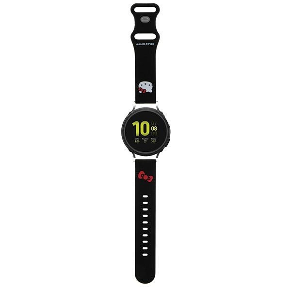 Hello Kitty Silicone Kitty Head strap universal 20mm - black_0