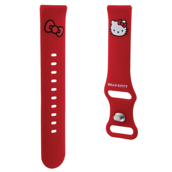 Hello Kitty Silicone Kitty Head strap universal 20mm - red_2