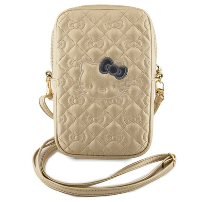 Hello Kitty Quilted Bows Strap bag - gold_1