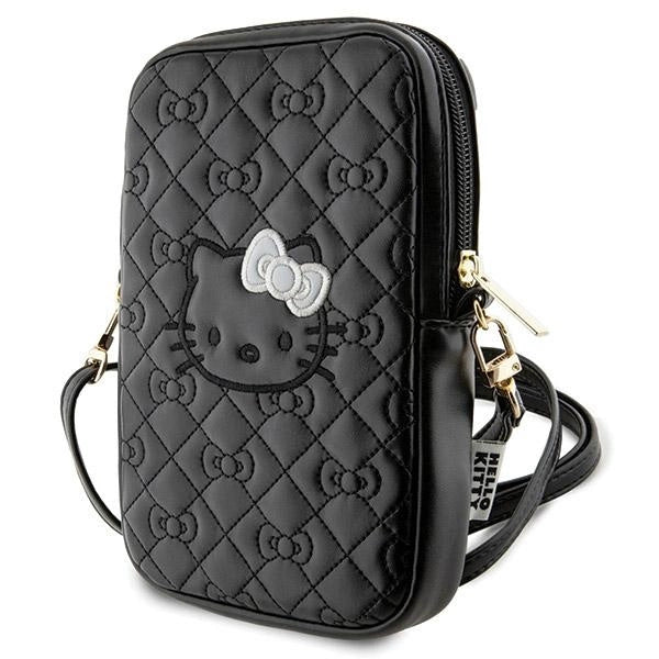 Hello Kitty Quilted Bows Strap bag - black_0