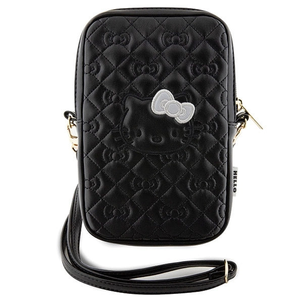 Hello Kitty Quilted Bows Strap bag - black_1