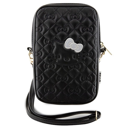 Hello Kitty Quilted Bows Strap bag - black_1