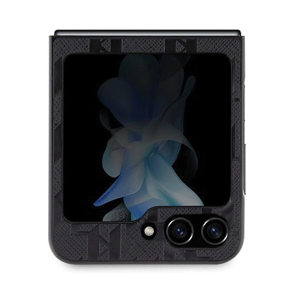 Karl Lagerfeld Saffiano Monogram Choupette Pin case for Samsung Galaxy Z Flip 5 - black_2