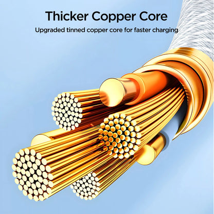 Joyroom S-A45 USB-C to USB-C cable, 60W, braided, 1m (white)_6