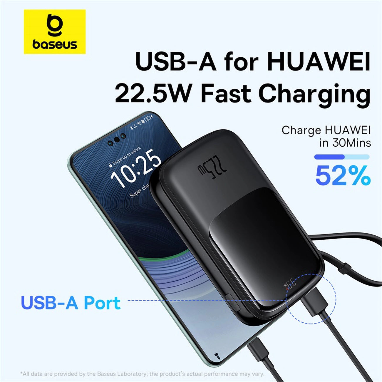 Baseus Qpow Pro+ 10000mAh 22.5W powerbank with built-in USB-C cable and display - black_15