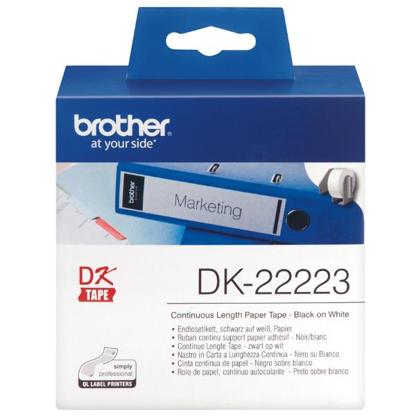 Etiquetas Contínuas Brancas DK - Brother / Suprimento Autêntico_1
