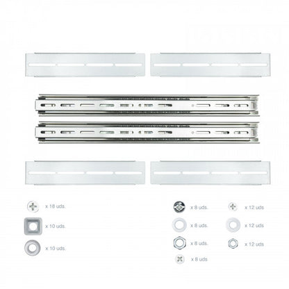 Nanocable GuÃ­as laterales telescÃ³picas para Caja Rack de 19"_1