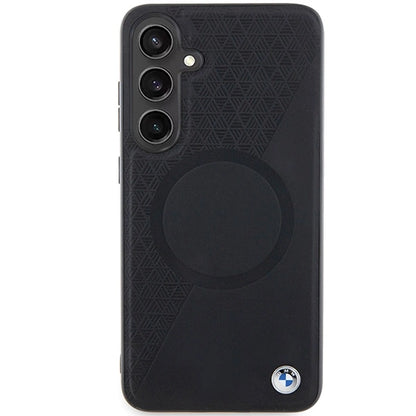 BMW BMHMS24M23RTPK S24+ S926 black/black hardcase Signature Leather Half Textured &amp; Circle MagSafe_2