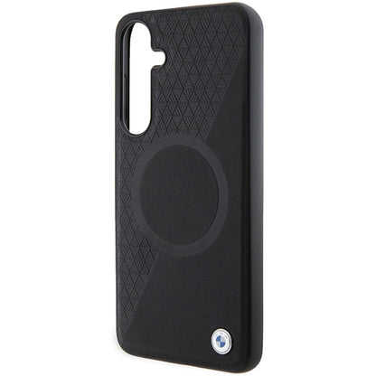 BMW BMHMS24M23RTPK S24+ S926 black/black hardcase Signature Leather Half Textured &amp; Circle MagSafe_5