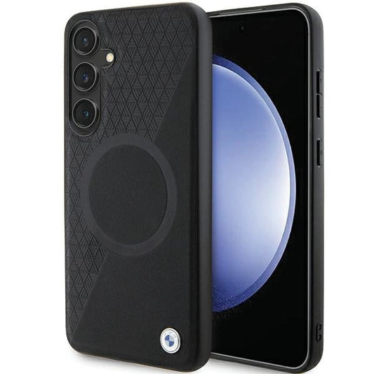 BMW BMHMS24S23RTPK S24 S921 black/black hardcase Signature Leather Half Textured &amp; Circle MagSafe_0