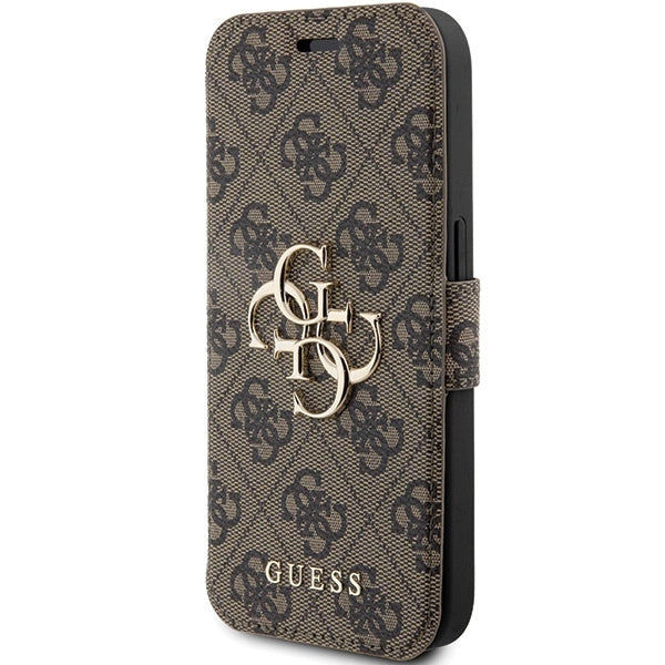 Guess 4G Metal Logo case for iPhone 15 Pro - brown_1