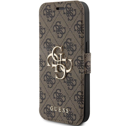Guess 4G Metal Logo case for iPhone 15 Pro - brown_1