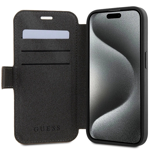 Guess 4G Metal Logo case for iPhone 15 Pro - brown_4