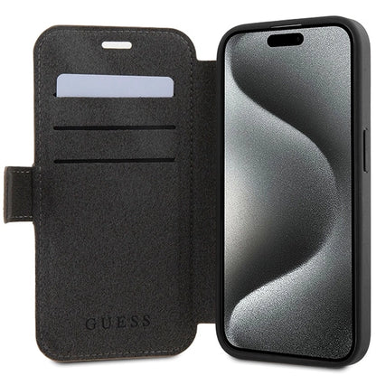Guess 4G Metal Logo case for iPhone 15 Pro - brown_4