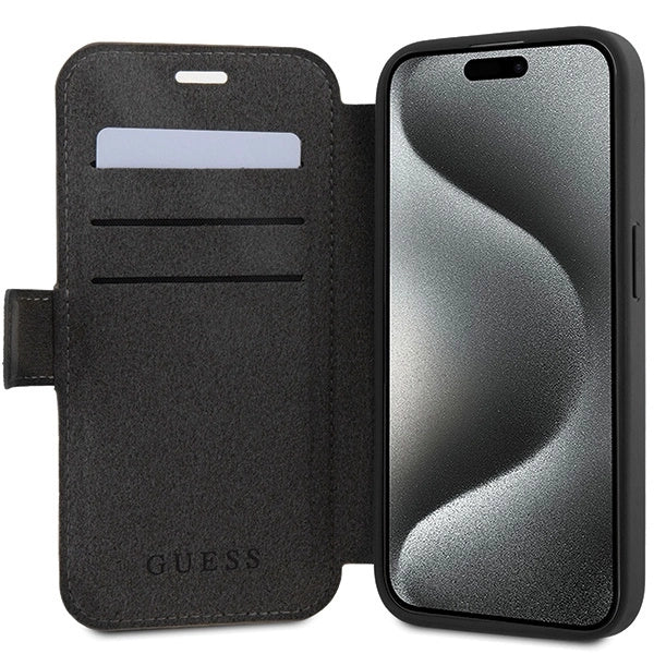 Guess 4G Metal Logo case for iPhone 15 Pro - gray_4