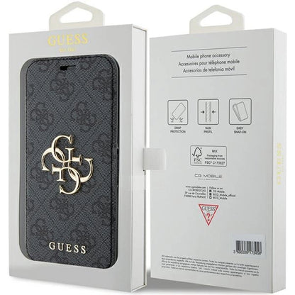 Guess 4G Metal Logo case for iPhone 15 Pro - gray_6