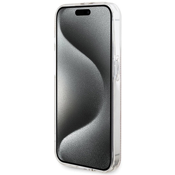 Guess IML 4G Gold Stripe case for iPhone 14 Pro Max - pink_4