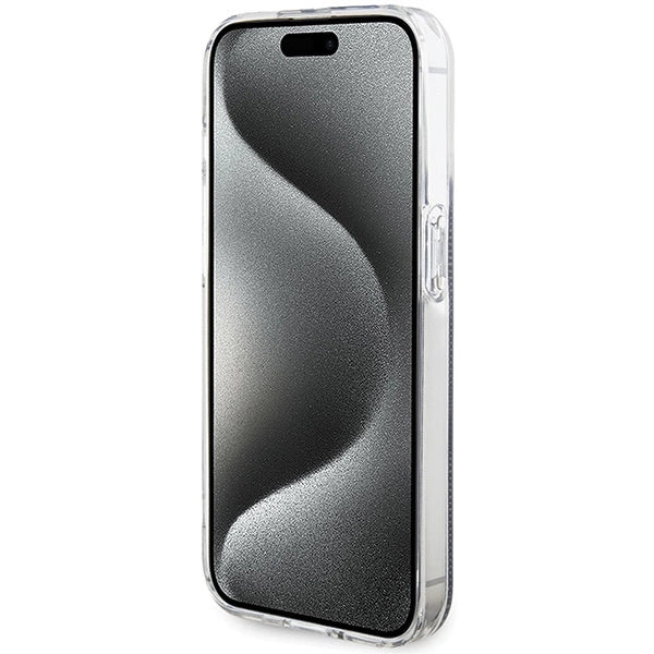 Guess IML 4G Gold Stripe case for iPhone 15 Pro - black_4