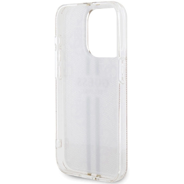 Guess IML 4G Gold Stripe case for iPhone 15 Pro - pink_6