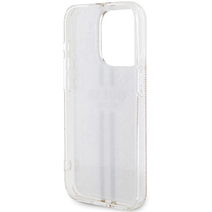 Guess IML 4G Gold Stripe case for iPhone 15 Pro - pink_6