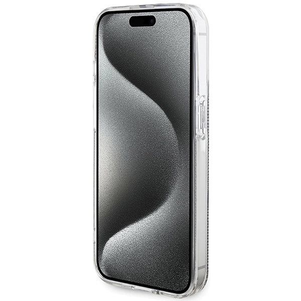 Guess IML 4G Gold Stripe case for iPhone 15 Pro - brown_4