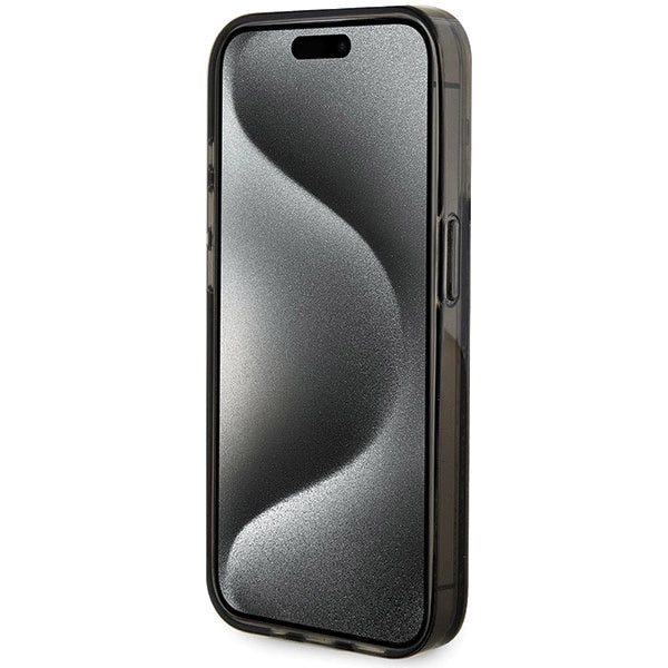 Guess Liquid Glitter Gold Stripes case for iPhone 15 Pro - black_4