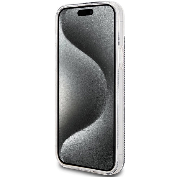 Guess IML 4G Gold Stripe case for iPhone 15 Plus / 14 Plus - black_4