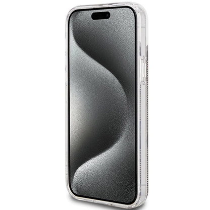 Guess IML 4G Gold Stripe case for iPhone 15 Plus / 14 Plus - brown_4