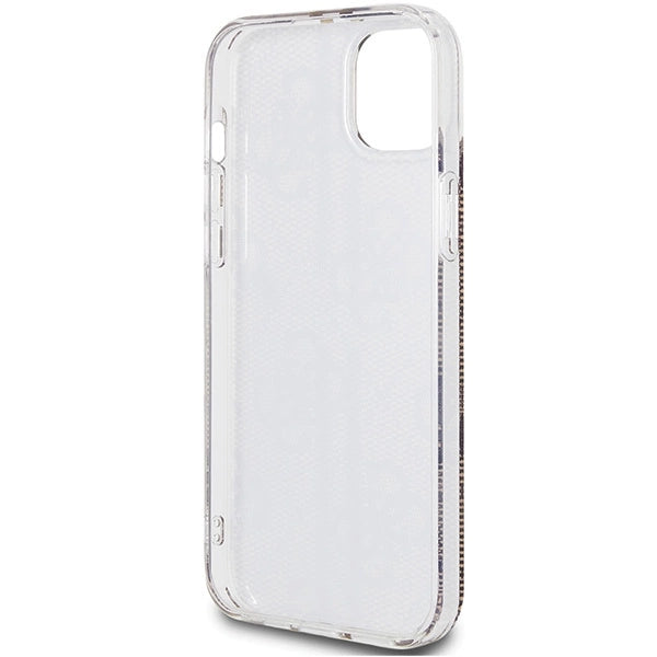 Guess IML 4G Gold Stripe case for iPhone 15 Plus / 14 Plus - brown_6