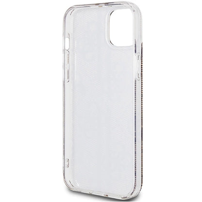 Guess IML 4G Gold Stripe case for iPhone 15 Plus / 14 Plus - brown_6