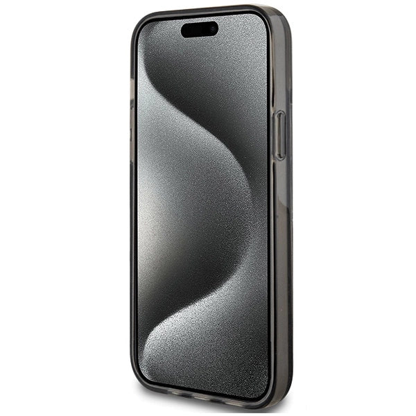 Guess Liquid Glitter Gold Stripes case for iPhone 15 Plus / 14 Plus - black_4