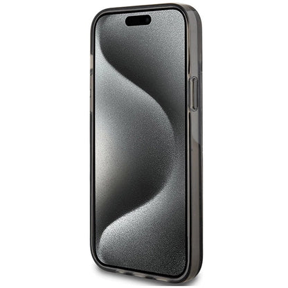 Guess Liquid Glitter Gold Stripes case for iPhone 15 Plus / 14 Plus - black_4