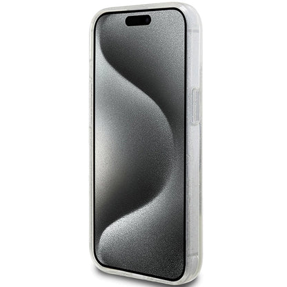 Guess Liquid Glitter Gold Stripes case for iPhone 15 Plus / 14 Plus - transparent_4