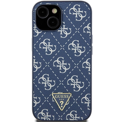 Guess 4G Triangle Metal Logo case for iPhone 15 Plus / 14 Plus - blue_2