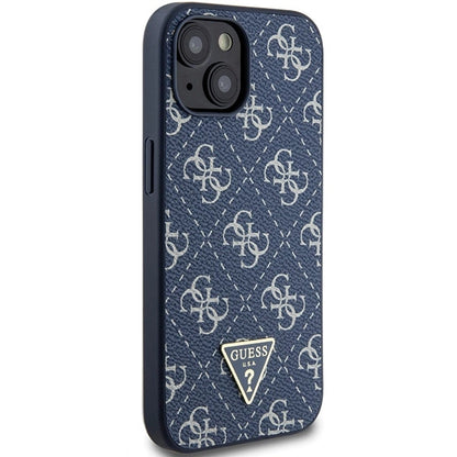 Guess 4G Triangle Metal Logo case for iPhone 15 Plus / 14 Plus - blue_3