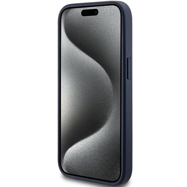 Guess 4G Triangle Metal Logo case for iPhone 15 Plus / 14 Plus - blue_4
