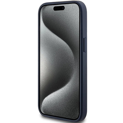Guess 4G Triangle Metal Logo case for iPhone 15 Plus / 14 Plus - blue_4