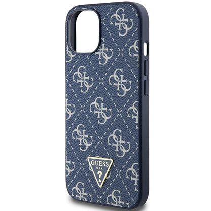 Guess 4G Triangle Metal Logo case for iPhone 15 Plus / 14 Plus - blue_5