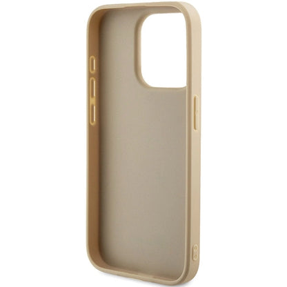 Guess GUHCP15XPSAIRSD iPhone 15 Pro Max 6.7" gold/gold hardcase Saffiano Iridescent Script_6