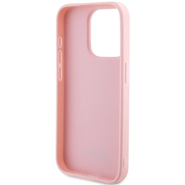 Guess GUHCP15XPSAIRSP iPhone 15 Pro Max 6.7" pink/pink hardcase Saffiano Iridescent Script_6