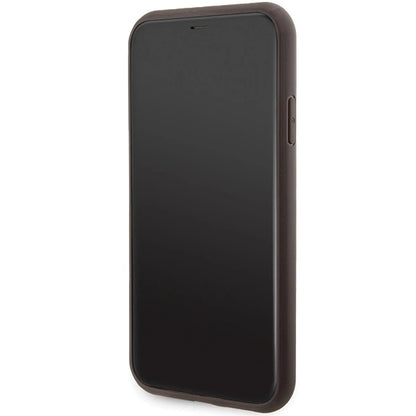 Guess GUHMN61G4GFRW iPhone 11 6.1" / Xr brown/brown hardcase 4G Collection Leather Metal Logo MagSafe_4