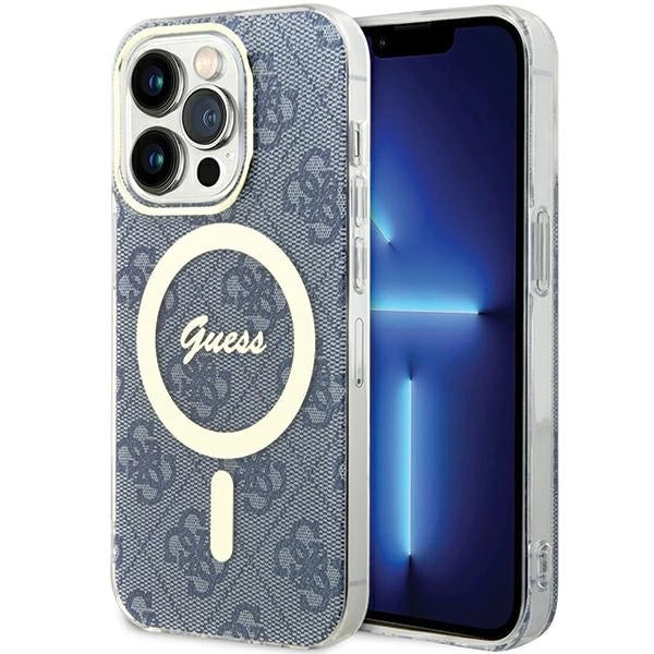 Guess IML 4G MagSafe case for iPhone 15 Pro - blue_0