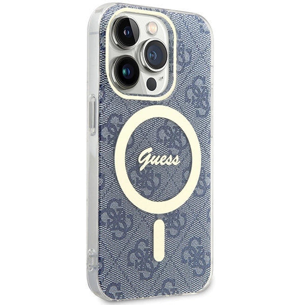 Guess IML 4G MagSafe case for iPhone 15 Pro - blue_3