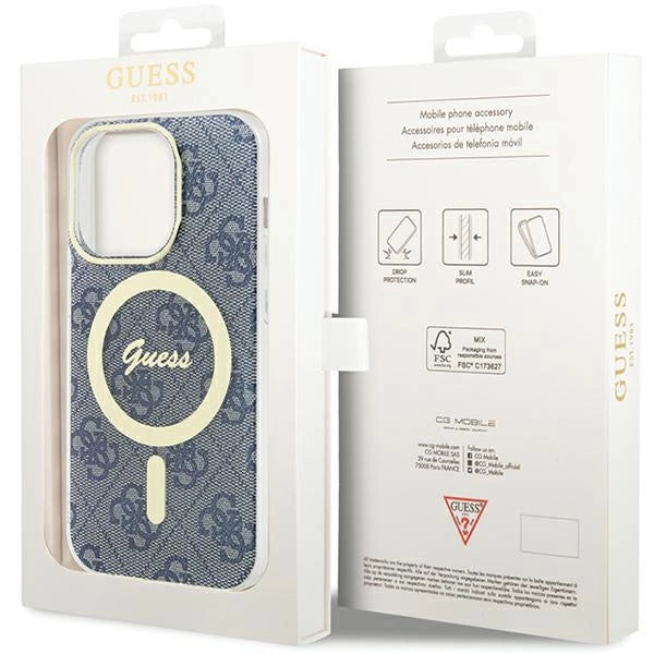 Guess IML 4G MagSafe case for iPhone 15 Pro - blue_7