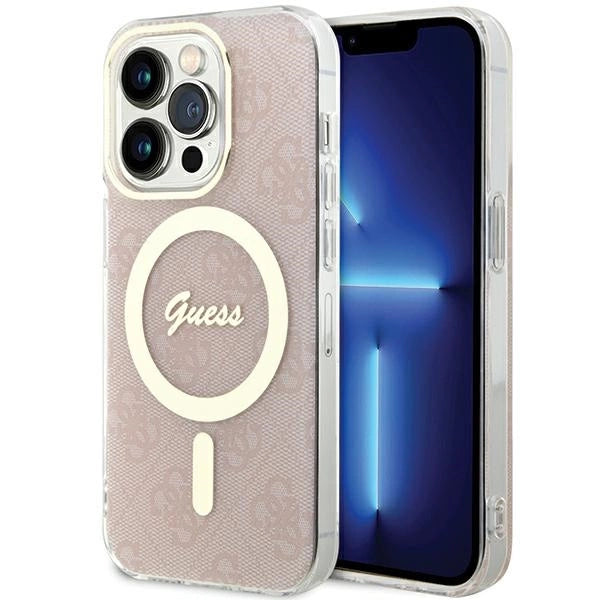 Guess IML 4G MagSafe case for iPhone 15 Pro - pink_0