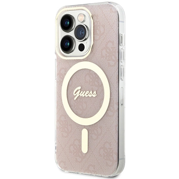 Guess IML 4G MagSafe case for iPhone 15 Pro - pink_1