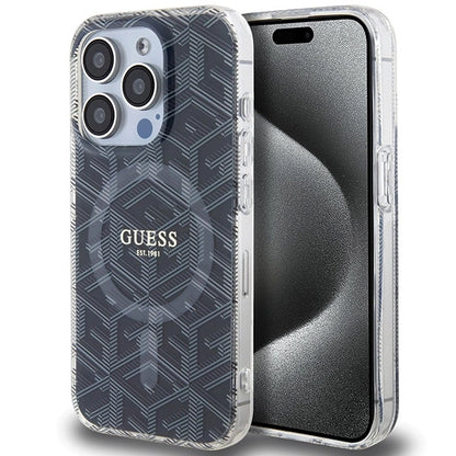 Guess IML GCube MagSafe case for iPhone 15 Pro - black_0